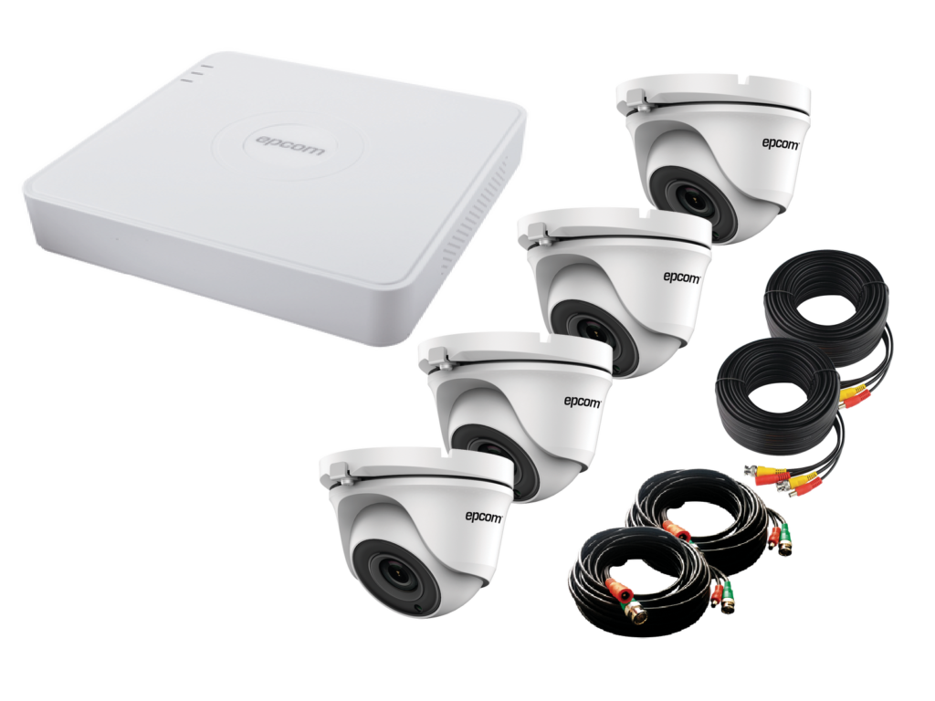 Super Kit 1MP / 4 Cámaras / 1 DVR / Cables Vikatechnologies